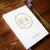 Wedding Guest Book - Ivory - Hardcover - Wedding Guestbook, Custom Guest Book, Personalized Guest Book, Decor - Gold Wreath Calligraphy