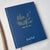 Wedding Guest Book #8 - Hardcover - Wedding Guestbook Wedding Guest Books Custom Guest Book Personalized Guestbooks - Navy Blue Modern Gold
