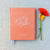Wedding Guest Book #24 - Custom Hardcover Guest Book - Wedding Guestbook, Personalized Guest Book, Wedding Guestbooks - Coral - Calligraphy