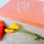 Modern Wedding Guest Book - Hardcover - Wedding Guestbook, Custom Guest Book, Personalized Guest Book, Wedding Guestbooks - Coral