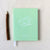 Wedding Guest Book #44 - Custom Hardcover Guest Book - Wedding Guestbook, Personalized Guest Book - Mint - Calligraphy