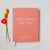 Wedding Guest Book - Hardcover - Wedding Guestbook, Custom Guest Book, Personalized Guest Book - Coral Calligraphy Wreath