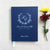 Wedding Guest Book #46 - Hardcover - Wedding Guestbook Wedding Guest Books Custom Guest Book Guestbooks - Navy - Monogram Wreath - Script