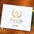 Monogram Real Foil Wedding Guest Book