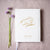 Wedding Guest Book - White - Hardcover - Wedding Guestbook, Custom Guest Book, Personalized Guest Book - Gold Calligraphy