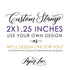 2"x1.25" Custom Rubber Stamp
