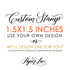 1.5"x1.5" Custom Rubber Stamp
