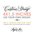 4"x1.5" Custom Rubber Stamp