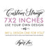 7"x2" Custom Rubber Stamp