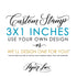 3"x1" Custom Rubber Stamp
