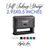2.95"x0.5" Custom Self-Inking Stamp