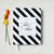 Wedding Guest Book #4 - Custom Hardcover Guest Book - Wedding Guestbook, Personalized Guest Book - Modern Stripes