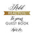 Add Real Foil to Your Guest Book! Three Foil Colors to Choose From 