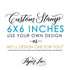 6"x6" Custom Rubber Stamp