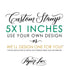 5"x1" Custom Rubber Stamp