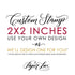 2"x2" Custom Rubber Stamp