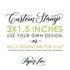 3"x1.5" Custom Rubber Stamp