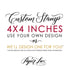 4"x4" Custom Rubber Stamp