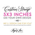 5"x3" Custom Rubber Stamp