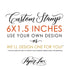 6"x1.5" Custom Rubber Stamp