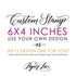6"x4" Custom Rubber Stamp