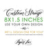 8"x1.5" Custom Rubber Stamp