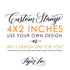 4"x2" Custom Rubber Stamp