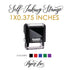 1"x0.375" Custom Self-Inking Stamp