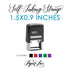 1.5"x0.9" Custom Self-Inking Stamp