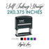 2"x0.375" Custom Self-Inking Stamp