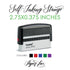 2.75"x0.375" Custom Self-Inking Stamp