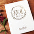 Wreath Real Foil Wedding Guest Book