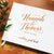 Marble Real Foil Wedding Guest Book 