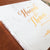 Marble Real Foil Wedding Guest Book 