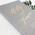 Real Gold Foil Wedding Guest Book 