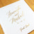 Real Foil Wedding Guest Book #26 - Hardcover - Wedding Guestbook, Custom Guest Book, Personalized Guest Book - Calligraphy - Gold Foil