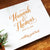 Marble Real Foil Wedding Guest Book 