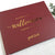 Modern Calligraphy Foil Wedding Guest Book 