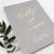 Real Gold Foil Wedding Guest Book 