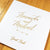 Real Gold Foil Wedding Guest Book