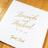 Real Gold Foil Wedding Guest Book