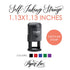 1.13"x1.13" Custom Self-Inking Stamp
