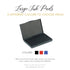 Large 7"x4" Ink Pad | Rubber Stamp Pad | 3 Colors to Choose From