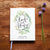 Wedding Guest Book #79 - Custom Hardcover Guest Book - Wedding Guestbook, Personalized Guest Book - Botanical Wreath - Geometric